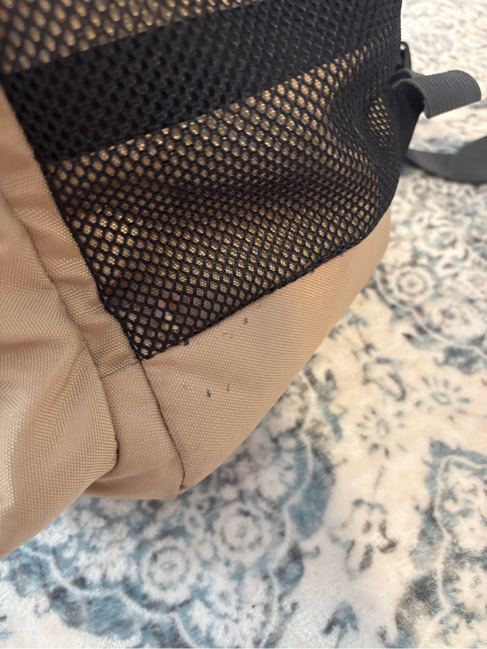 Adidas Core Advantage 3 Backpack Beige Black Grey with Laptop Pocket - Picture 8 of 9